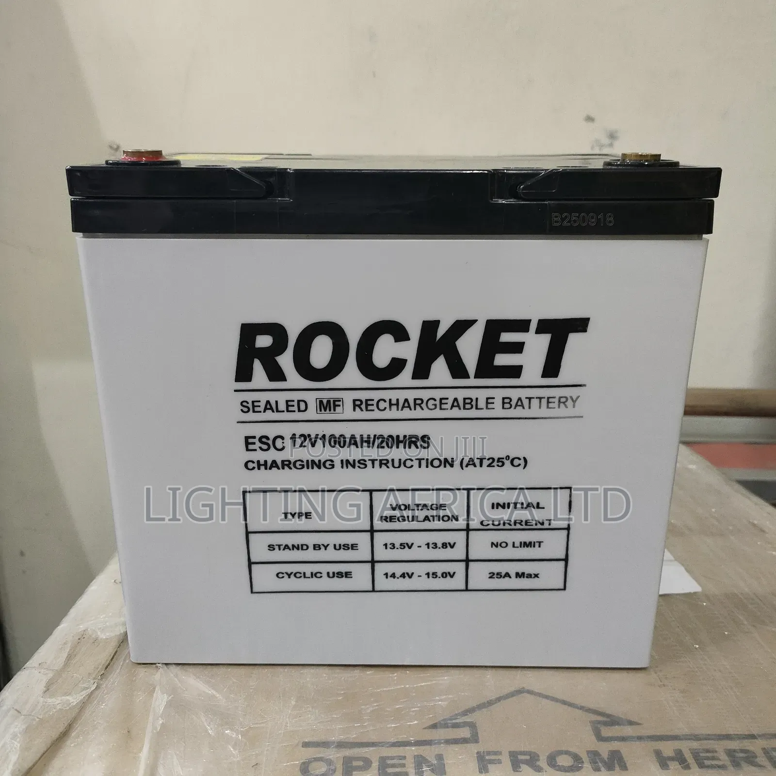 Brand New 100 Ah - 20hrs Rocket Gel Solar Battery.