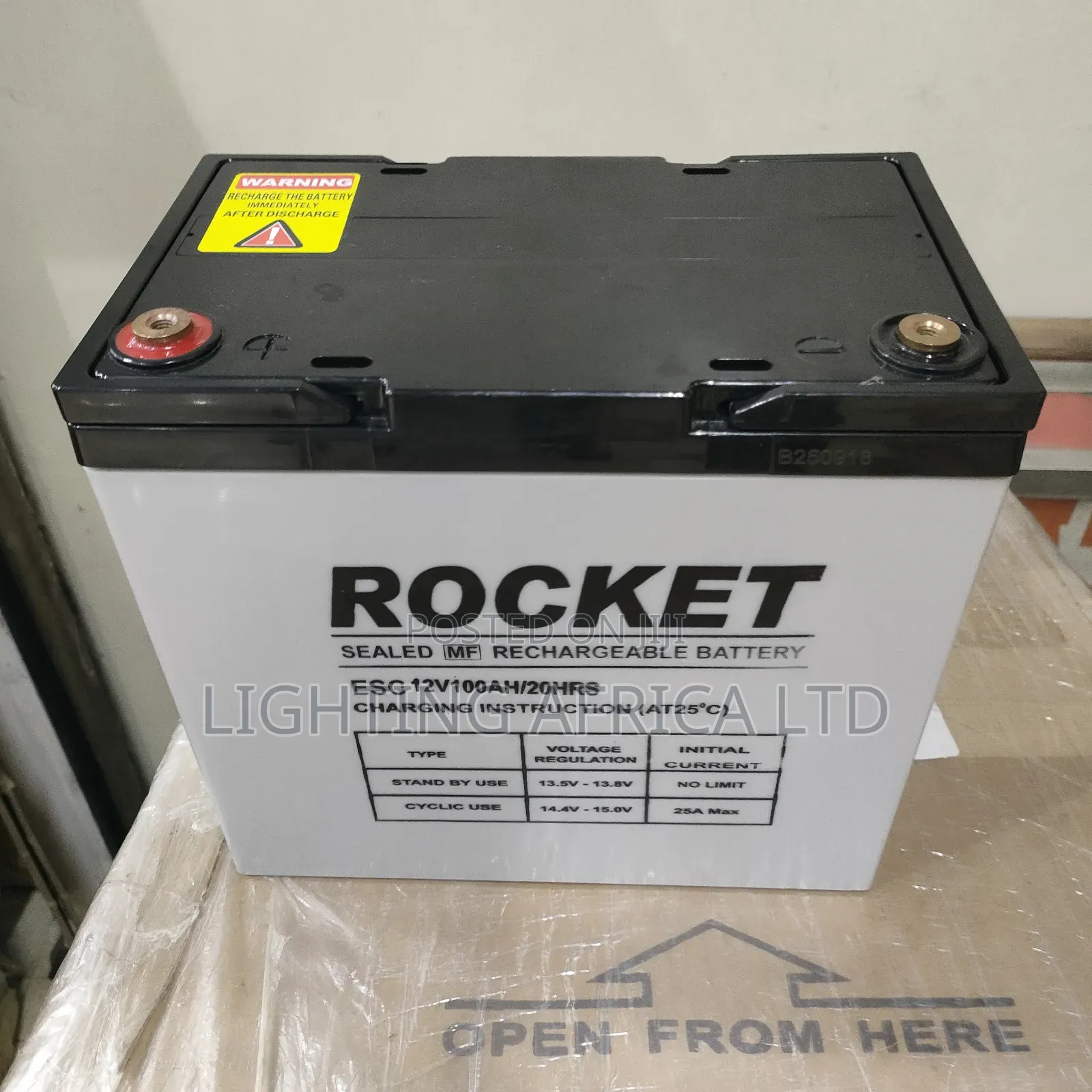 Brand New 100 Ah - 20hrs Rocket Gel Solar Battery.