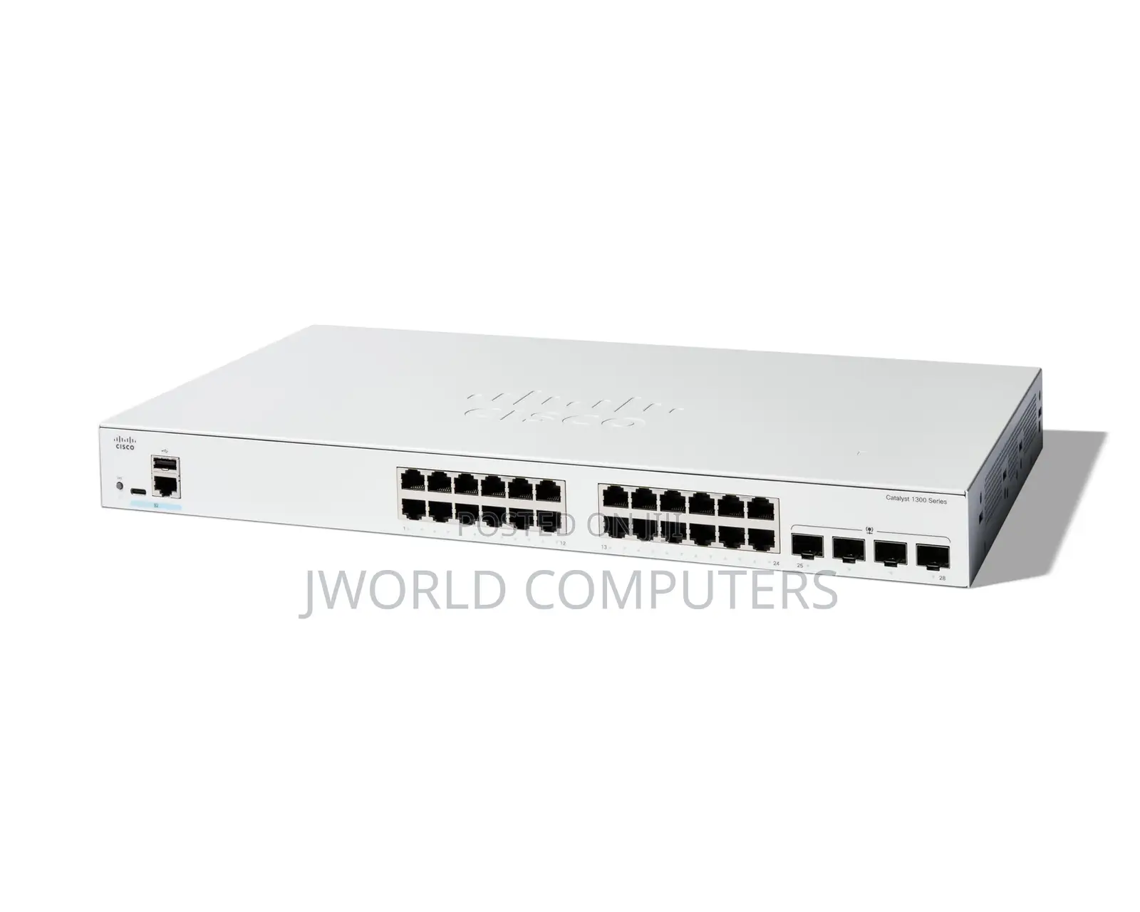 Cisco Catalyst 1300-24p-4g Managed Switch, 24 Port Ge, Poe, 4x1ge SFP