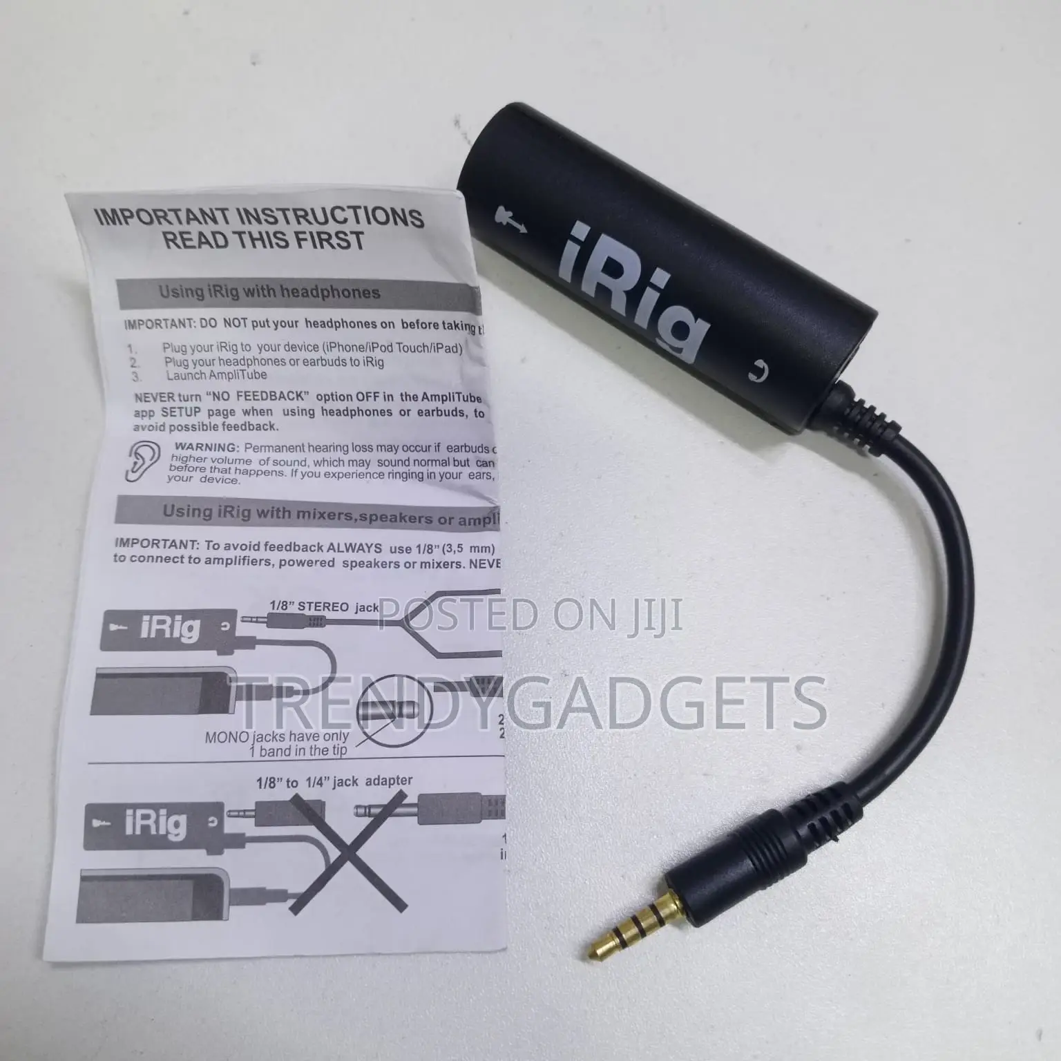 Portable Irig Guitar Audio Interface Effects Adapter