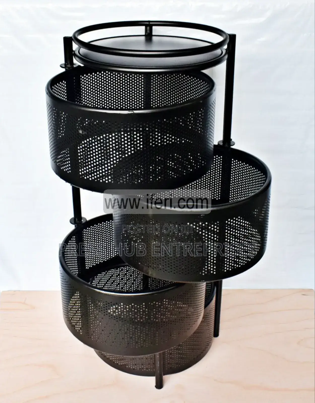 4-Tier Rotating Kitchen Storage Rack