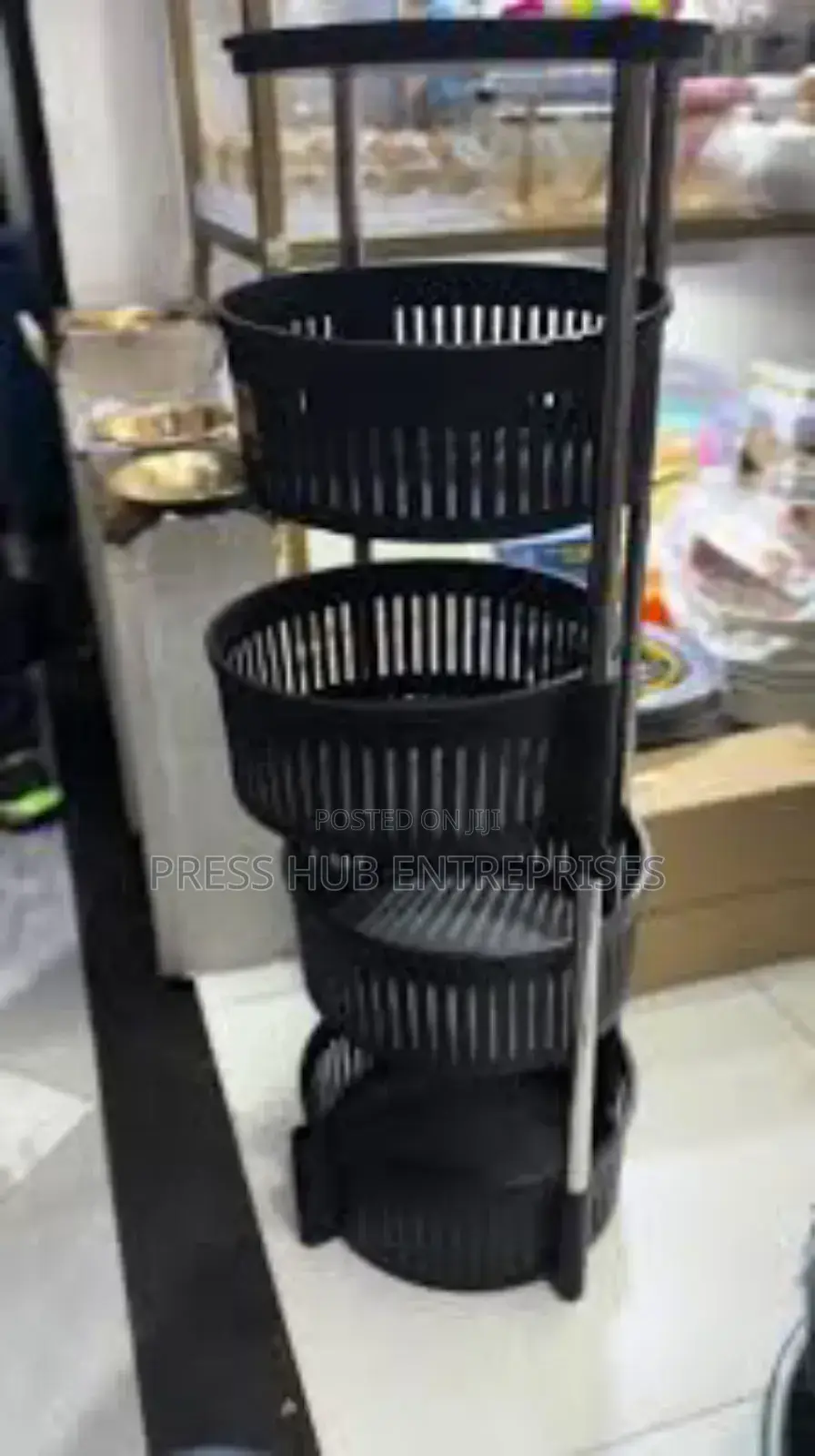 4-Tier Rotating Kitchen Storage Rack*