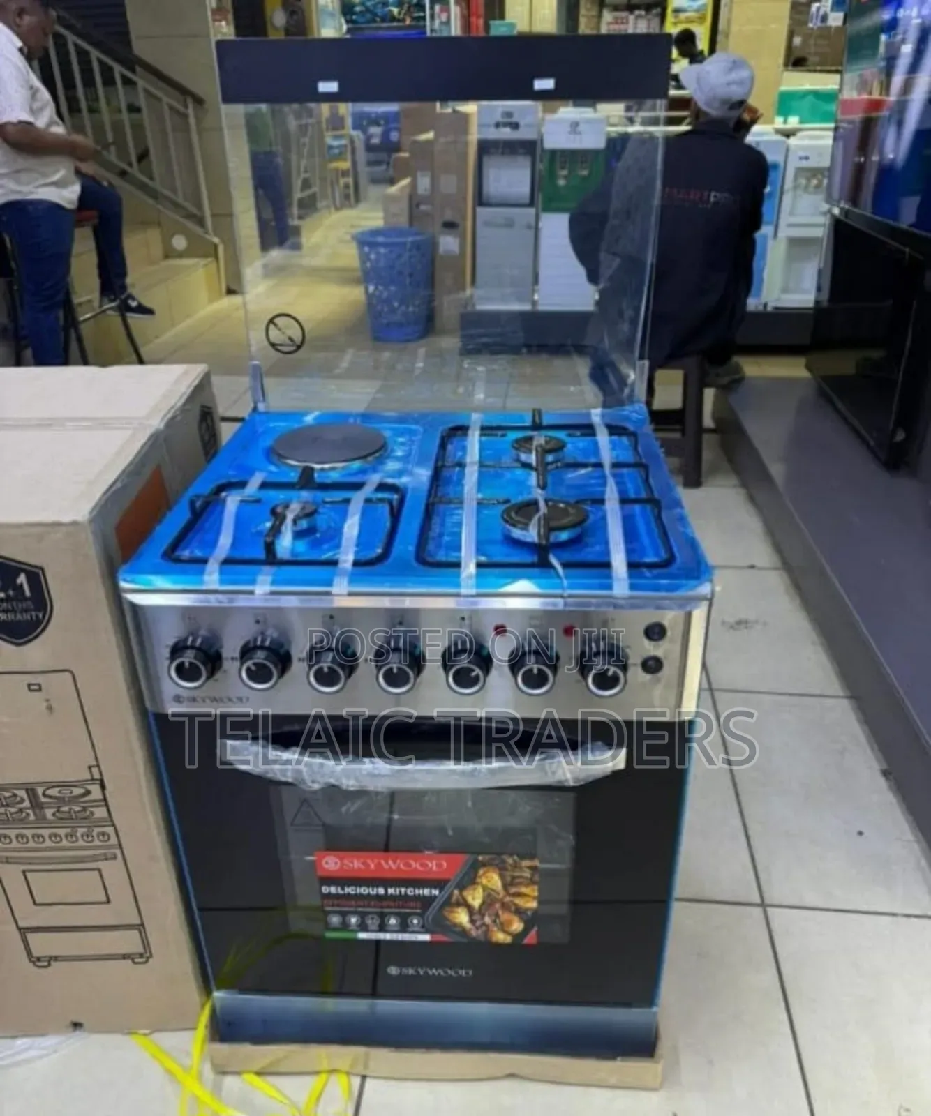 50*55 Skywood 3+1 Standing Cooker With Electric Oven ,Timer,Light