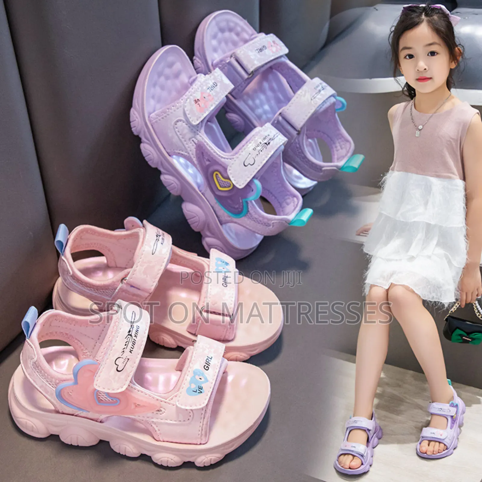 Girls' Sleek Open Shoes. Delivery Services Available Nationwide.