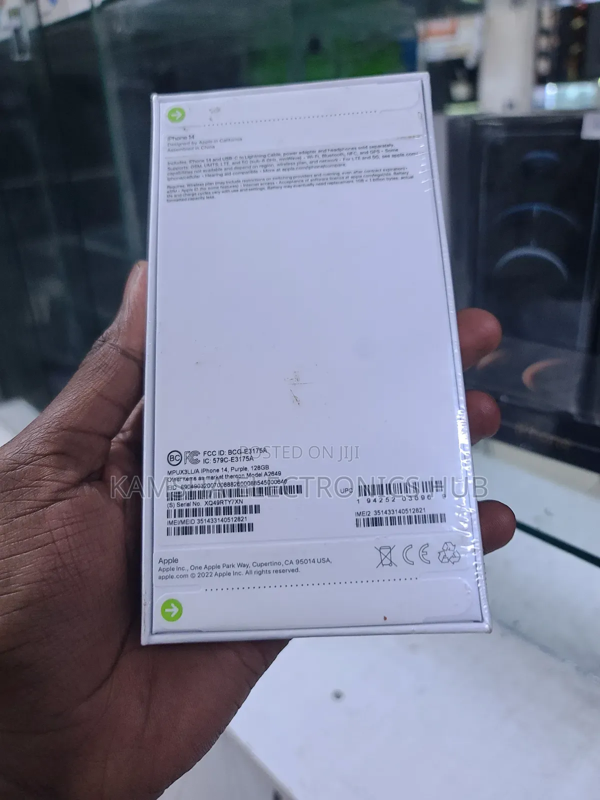 New Apple iPhone 14 128 GB Purple