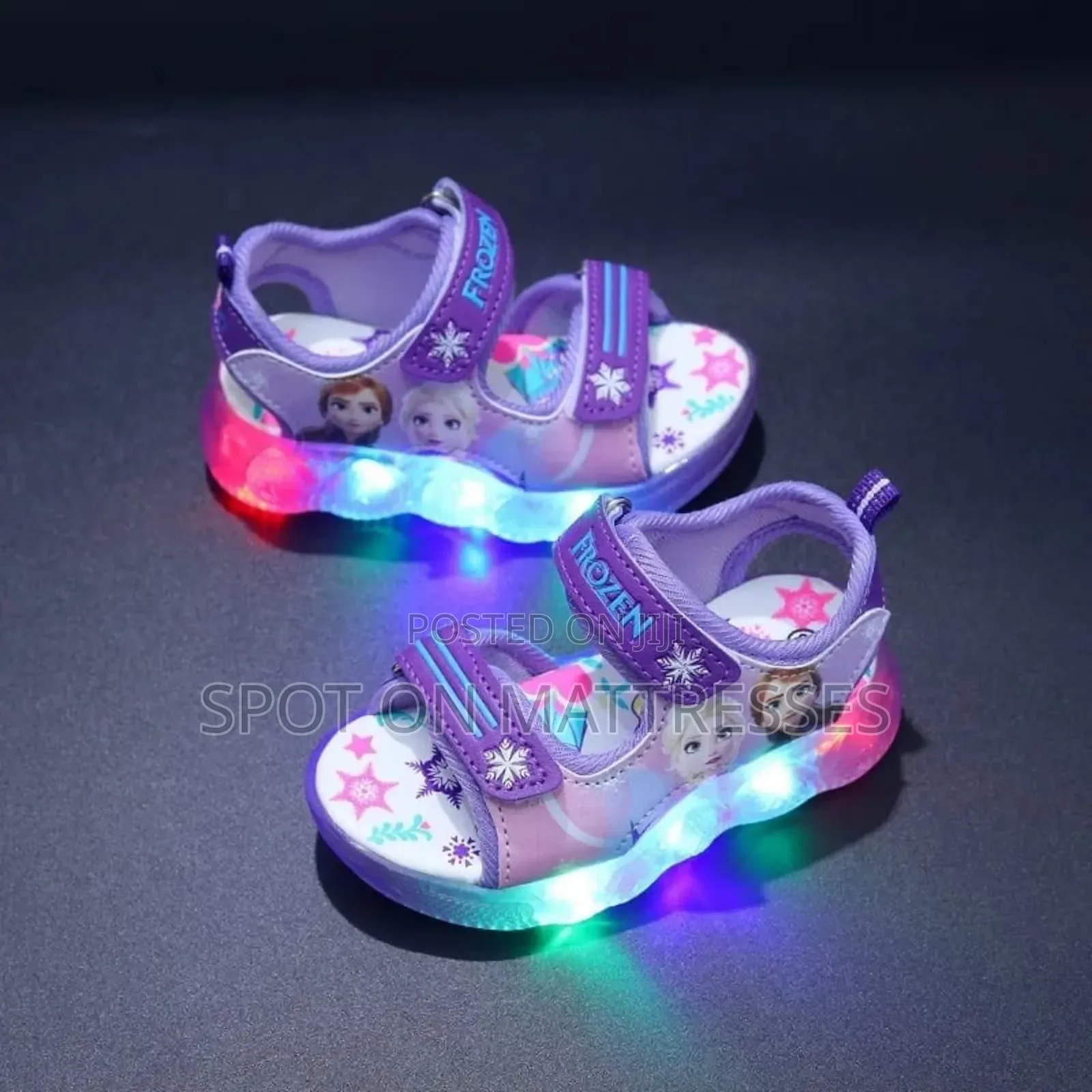 Girls' Elsa Themed Led Open Shoes. Delivery Services Available.