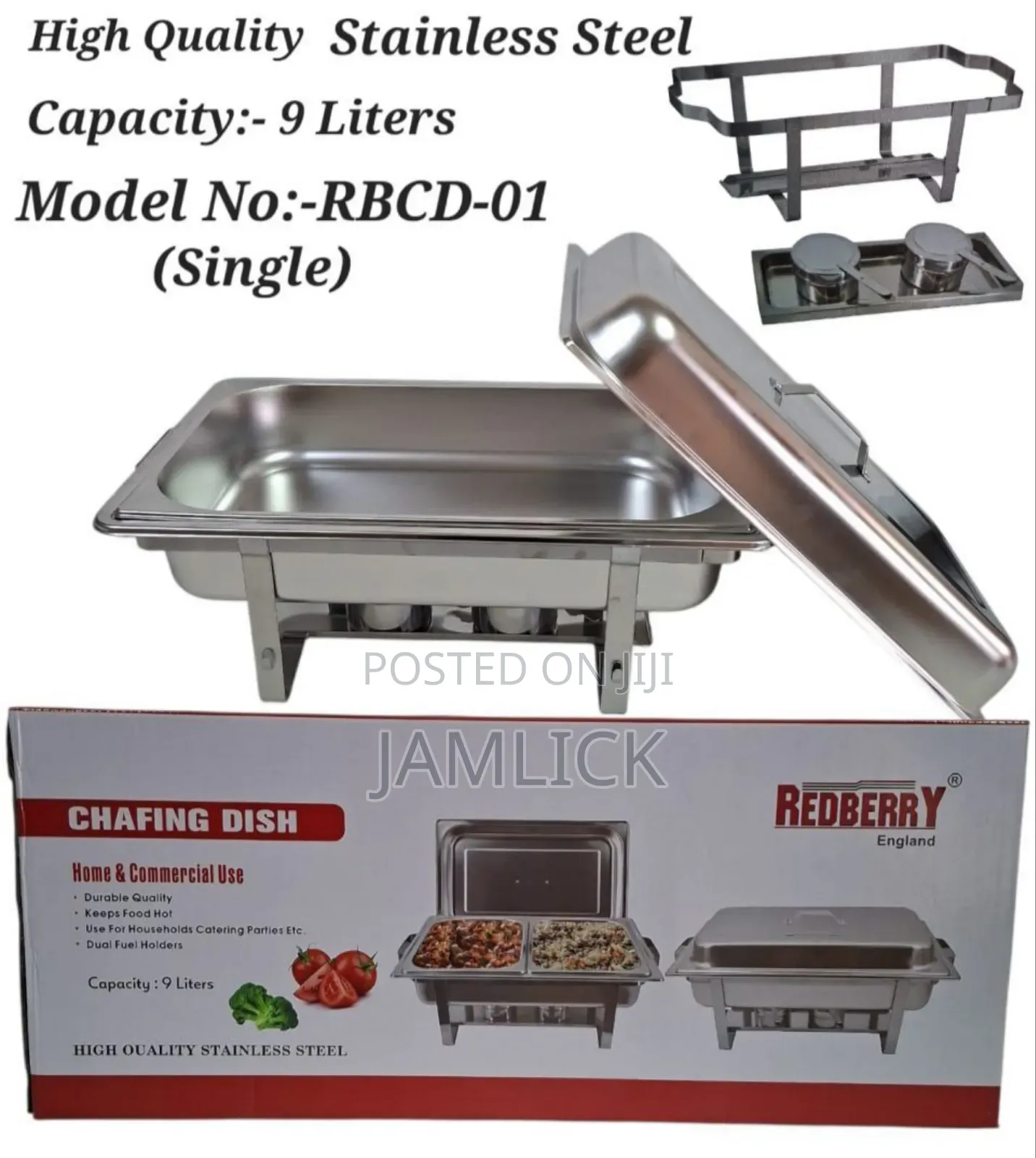 Single Partition Chafing Dish - Rd