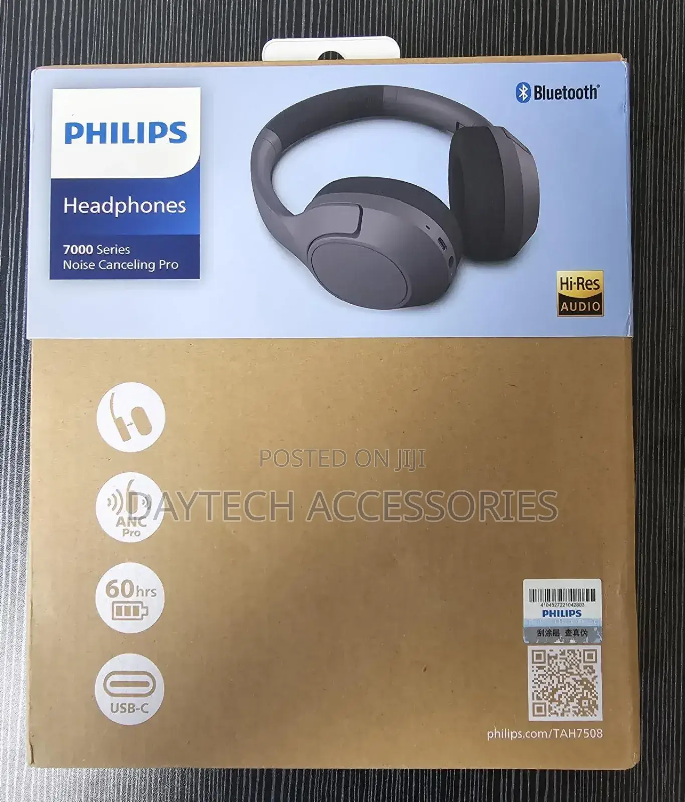 Philips Tah7508bk/97 Over-Ear Wireless Headphones - Black