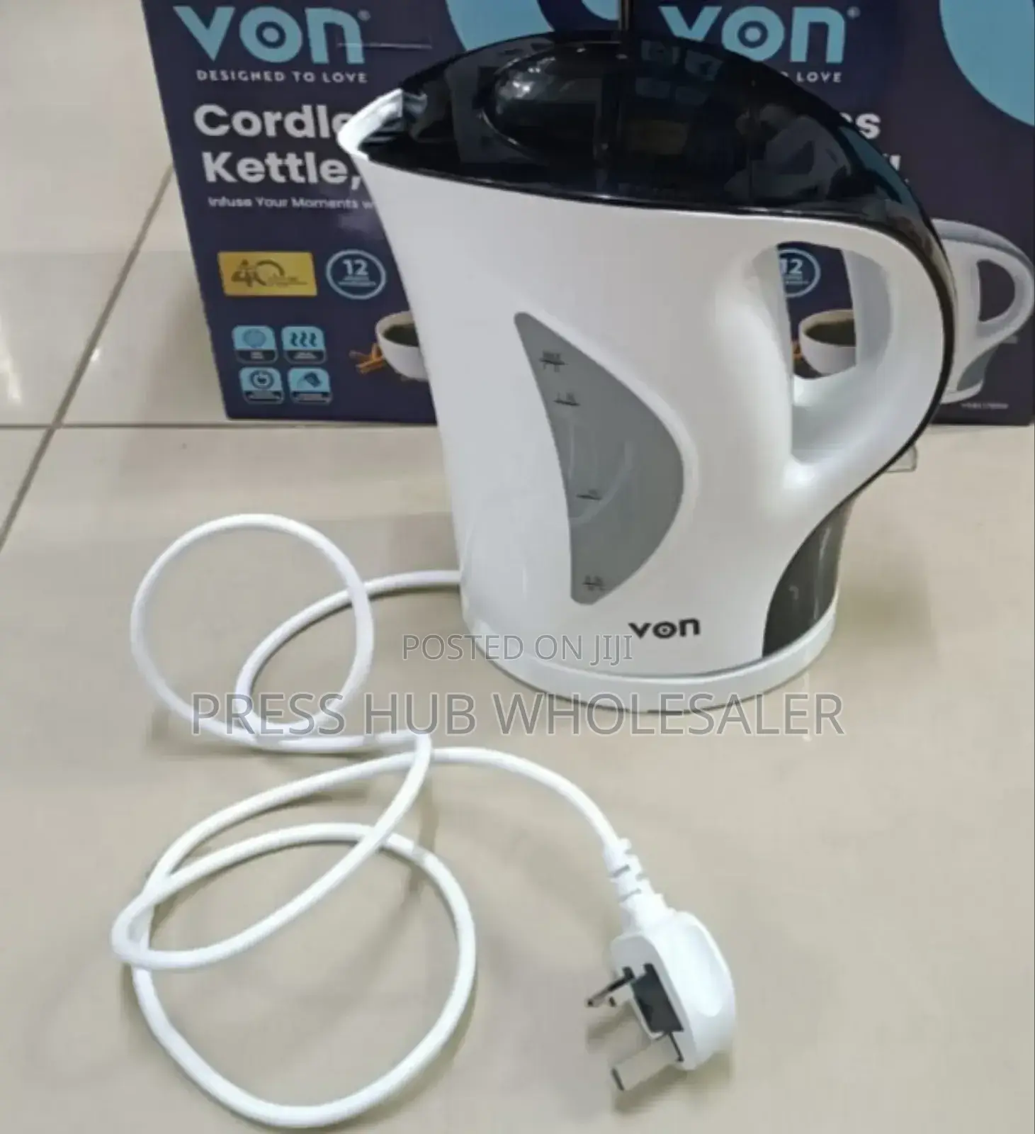 Von 1.7l Cordless Kettle: 