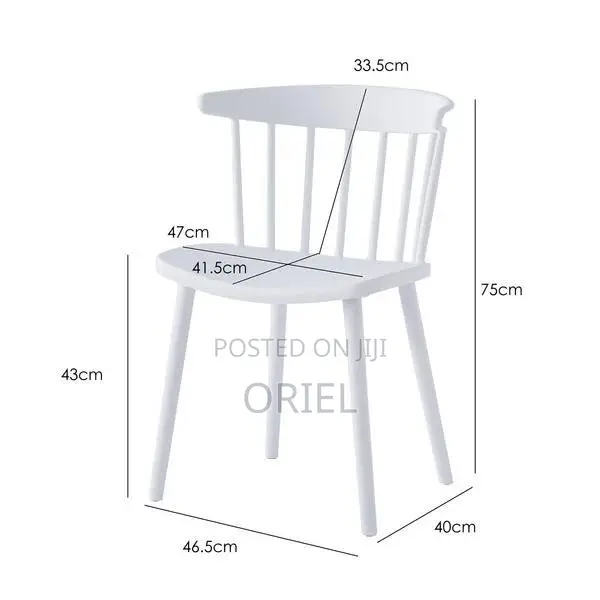 Home Chairs; Space-Saving Nordic Plastic Home Chair