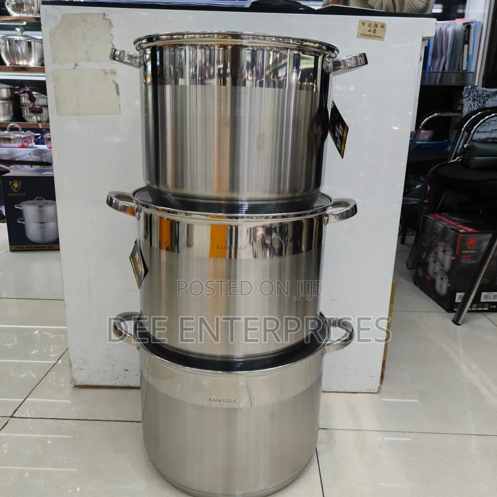 6 PCS Stainless Steel Cooking Pots