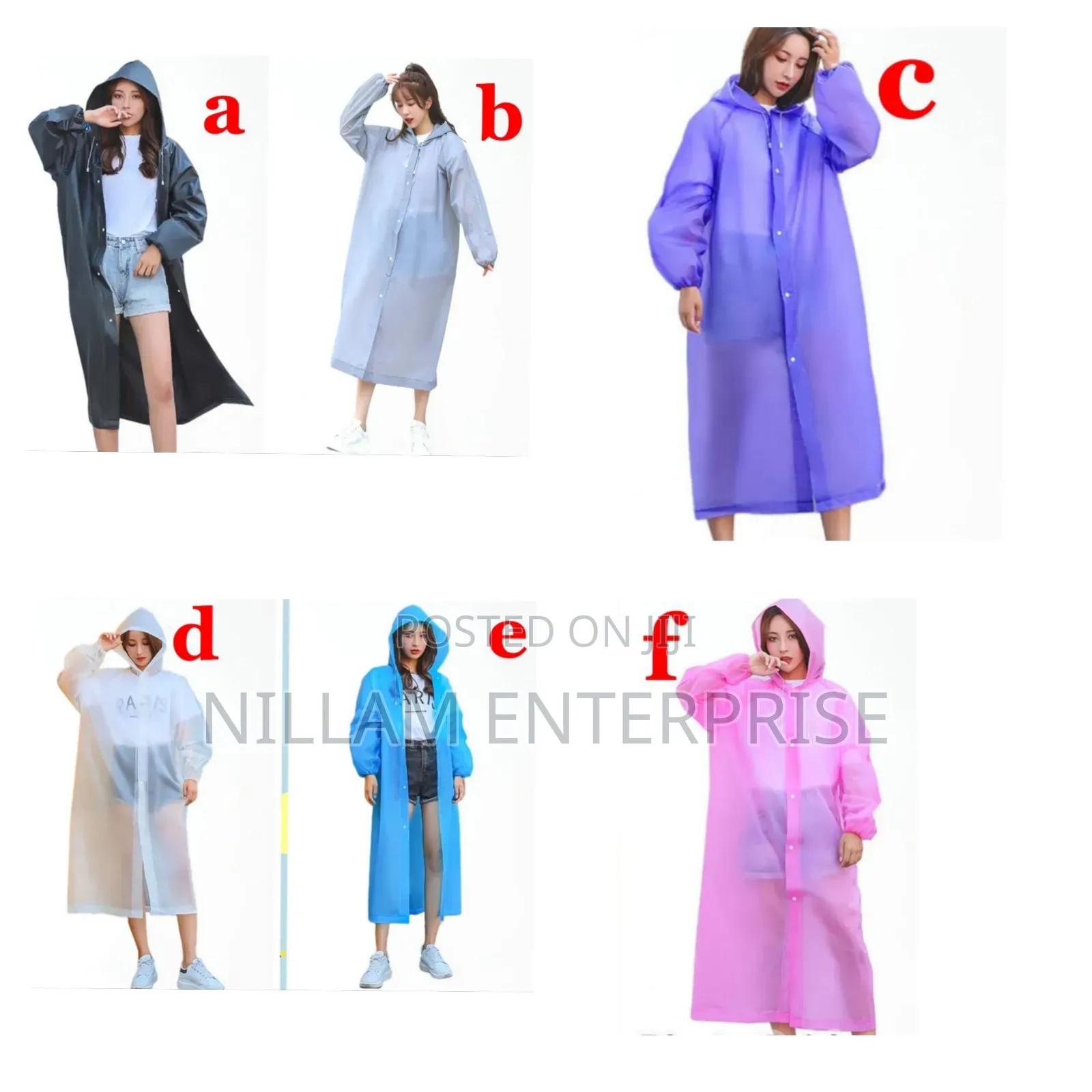 Durable Light Weight Eva Rain Coat