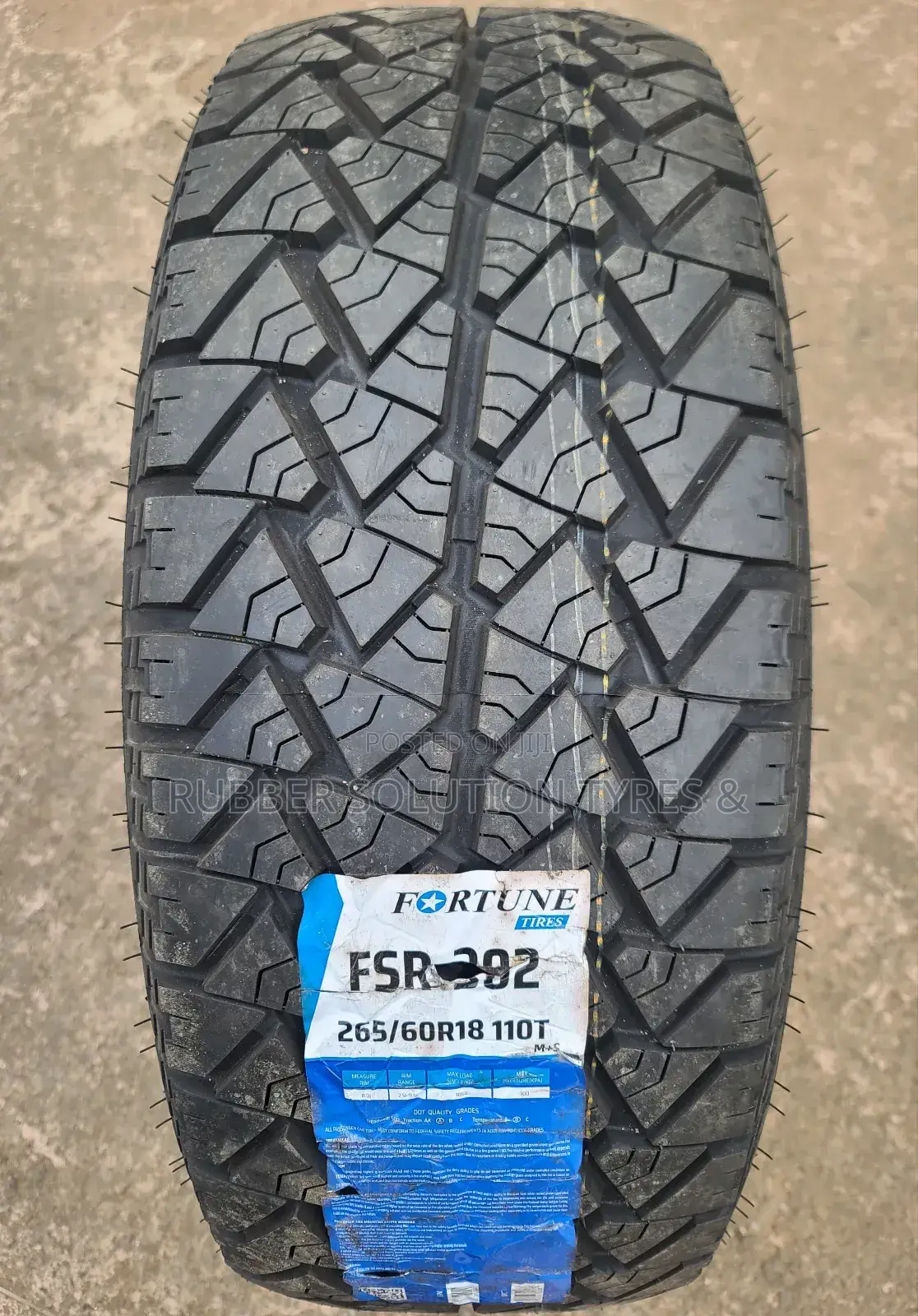 265/60r18 Fortune Tires 110t Fsr302