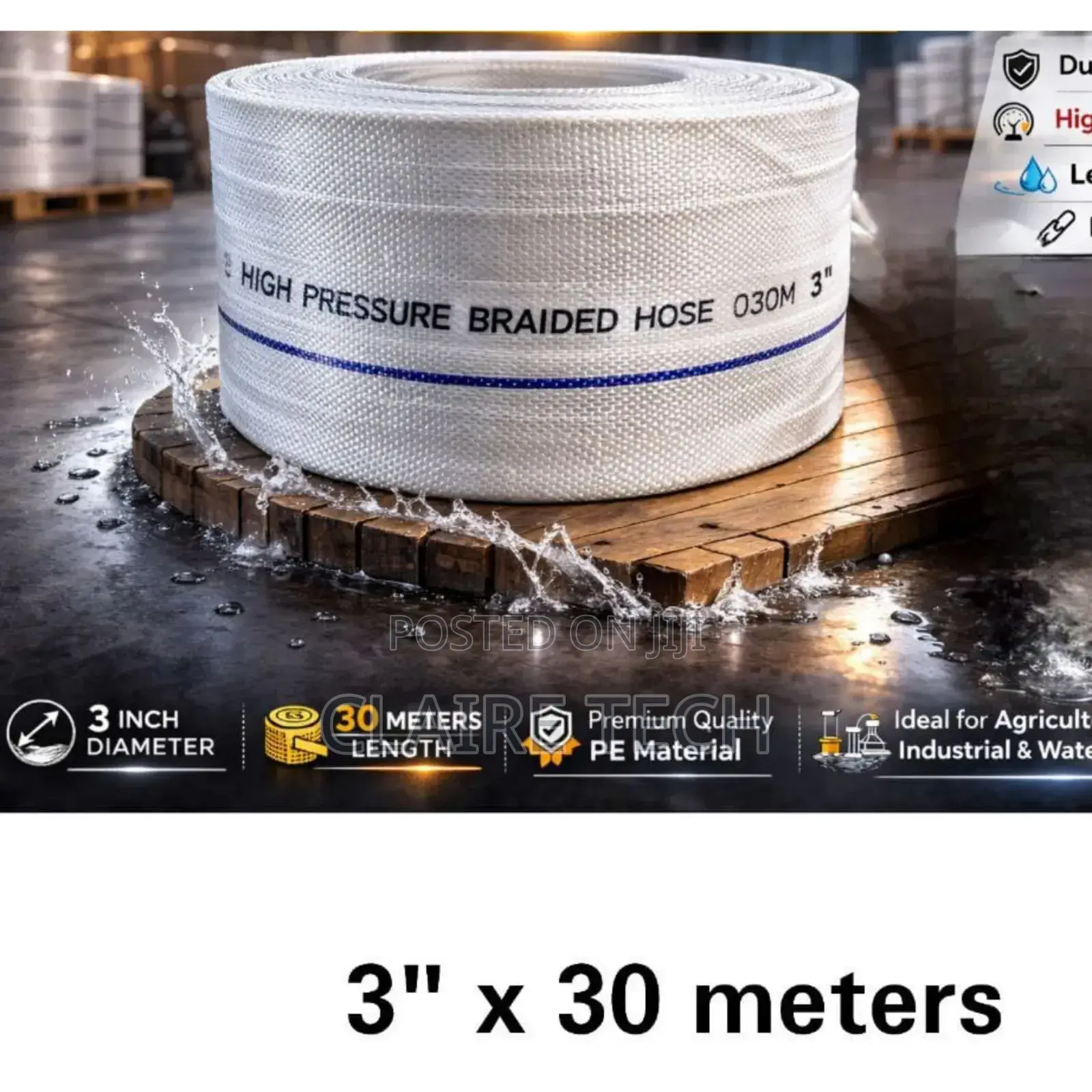 High Pressure Hose Pipe 2"*30mtrs