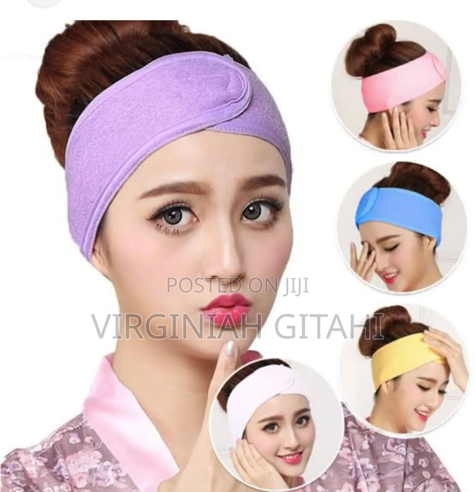 Blue Black Pink Head Band