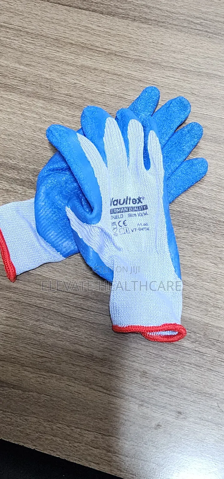Vaultex Diamond Grip Gloves,Latex Coated Safety Gloves