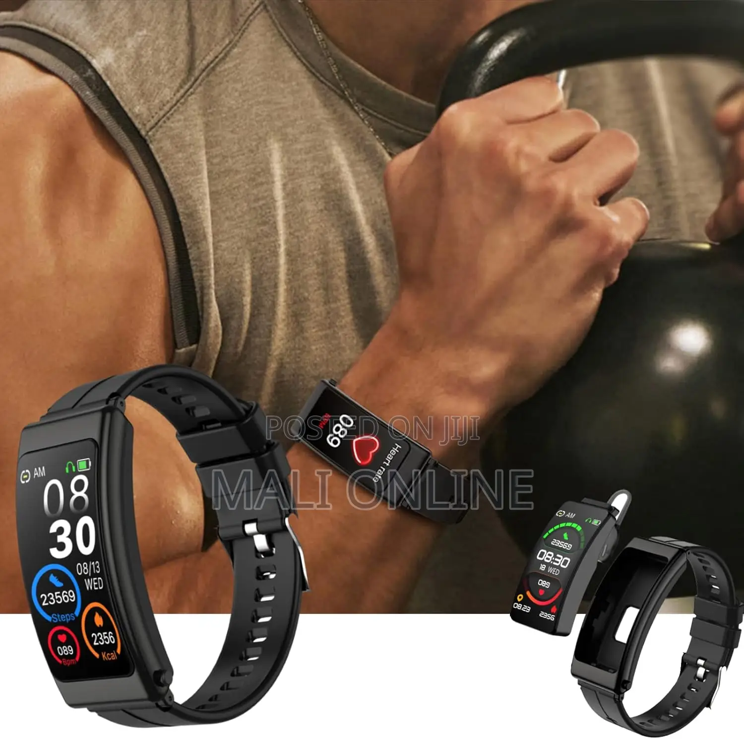 2-in-1 Sports Smartwatch With Wireless Earbuds Bluetooth 5.2 Ipx6