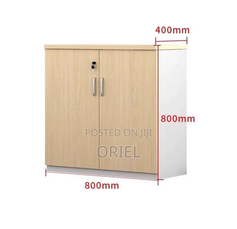 Book Shelves; Wooden Office Cabinet With Lockable Doors