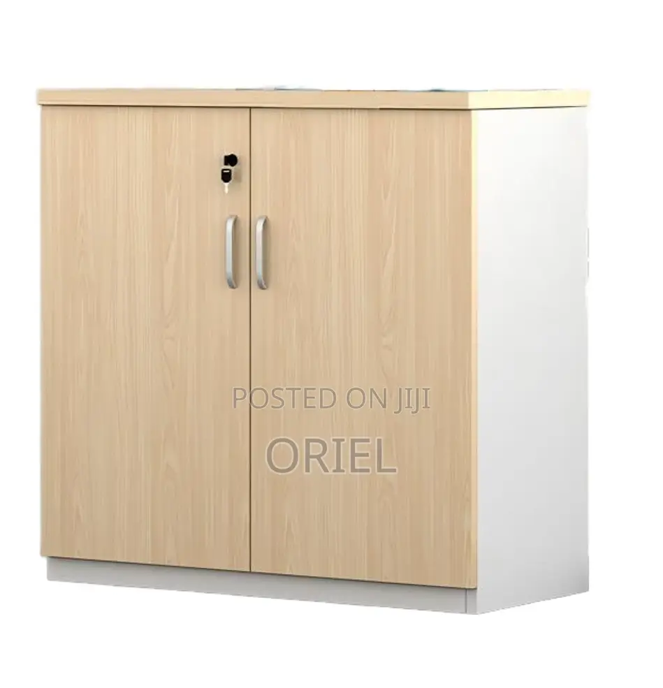 Book Shelves; Wooden Office Cabinet With Lockable Doors