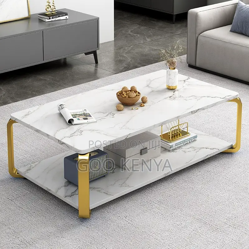Home Table; Contemporary Coffee And Side Table Set With Sleek Design