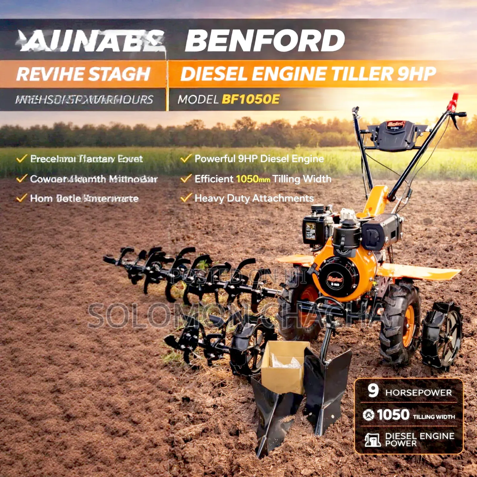 Benford 9 Hp Powerful Diesel Till With All Accessories ( 6)