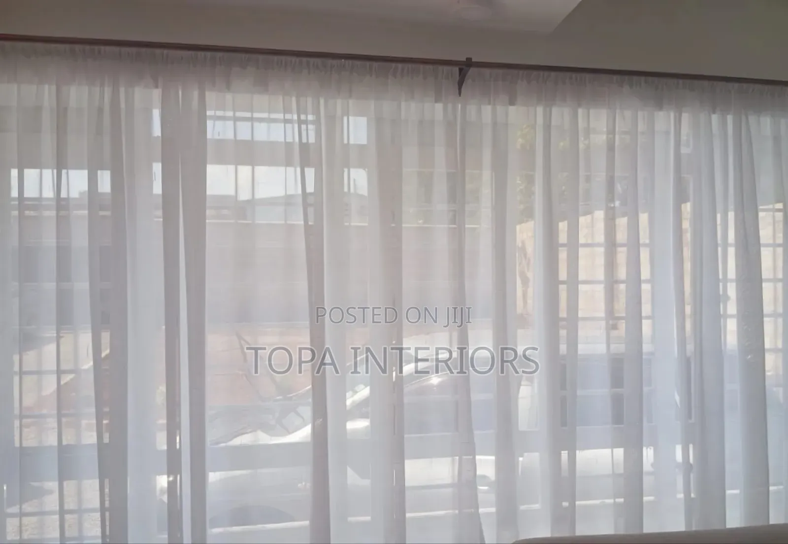 Bay Window Sheers White Sheer Curtains for Big Living Room