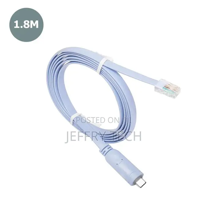 Usb-C Console Cable, Usb-C to Rj45 Debug Cable With Ftdi Chip, 1.8m Bl