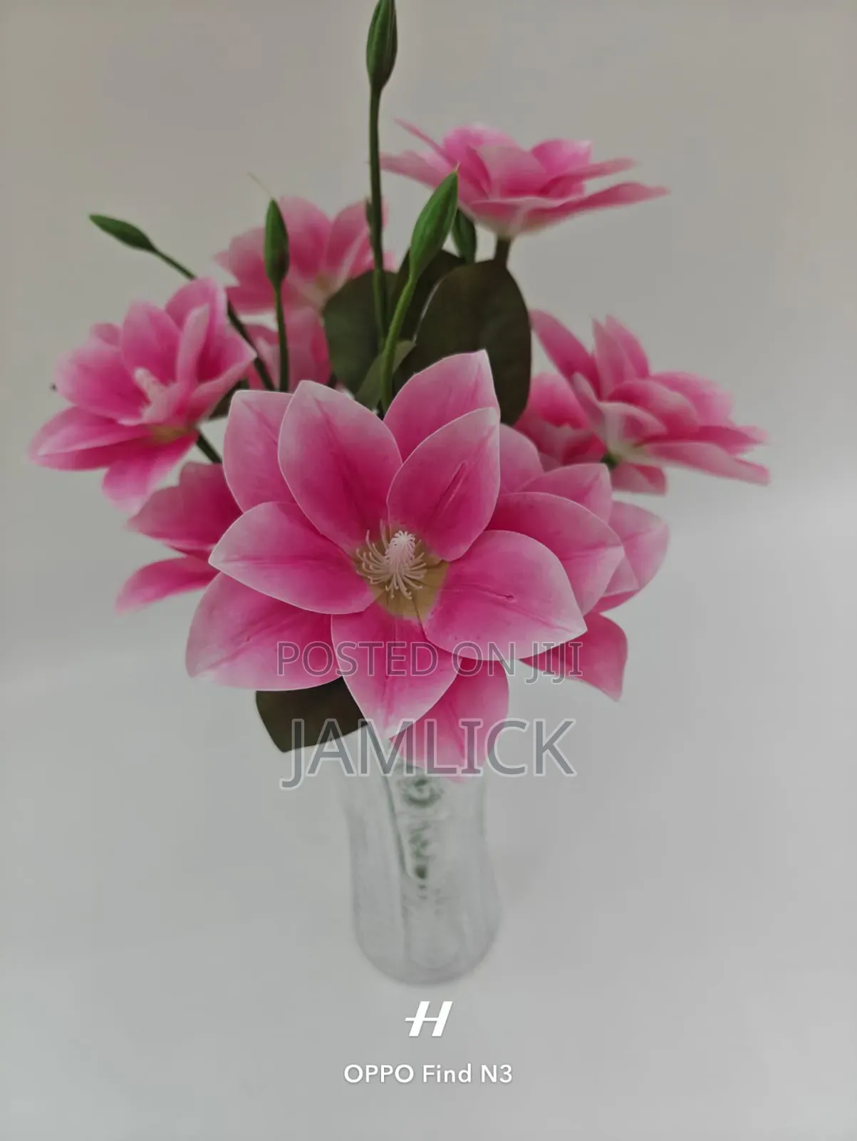 Glass Vase With Flower - Cd