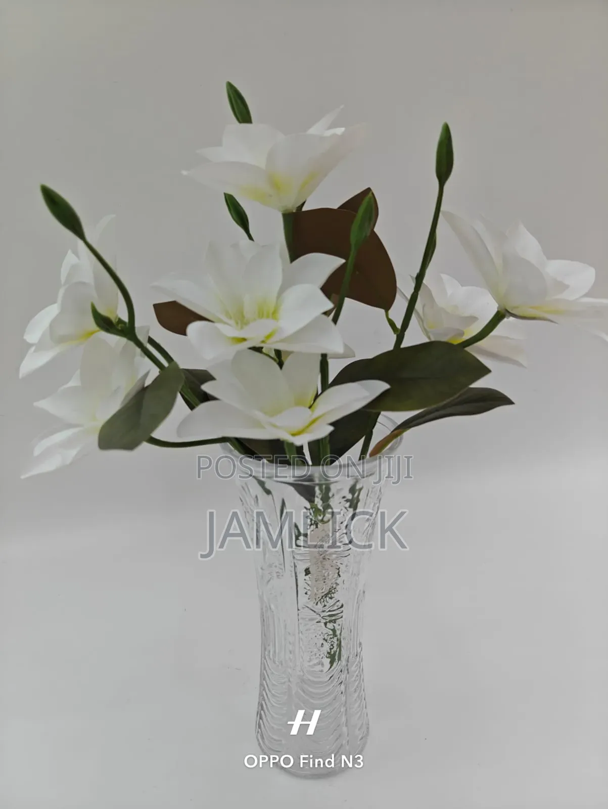 Glass Vase With Flower - Cd