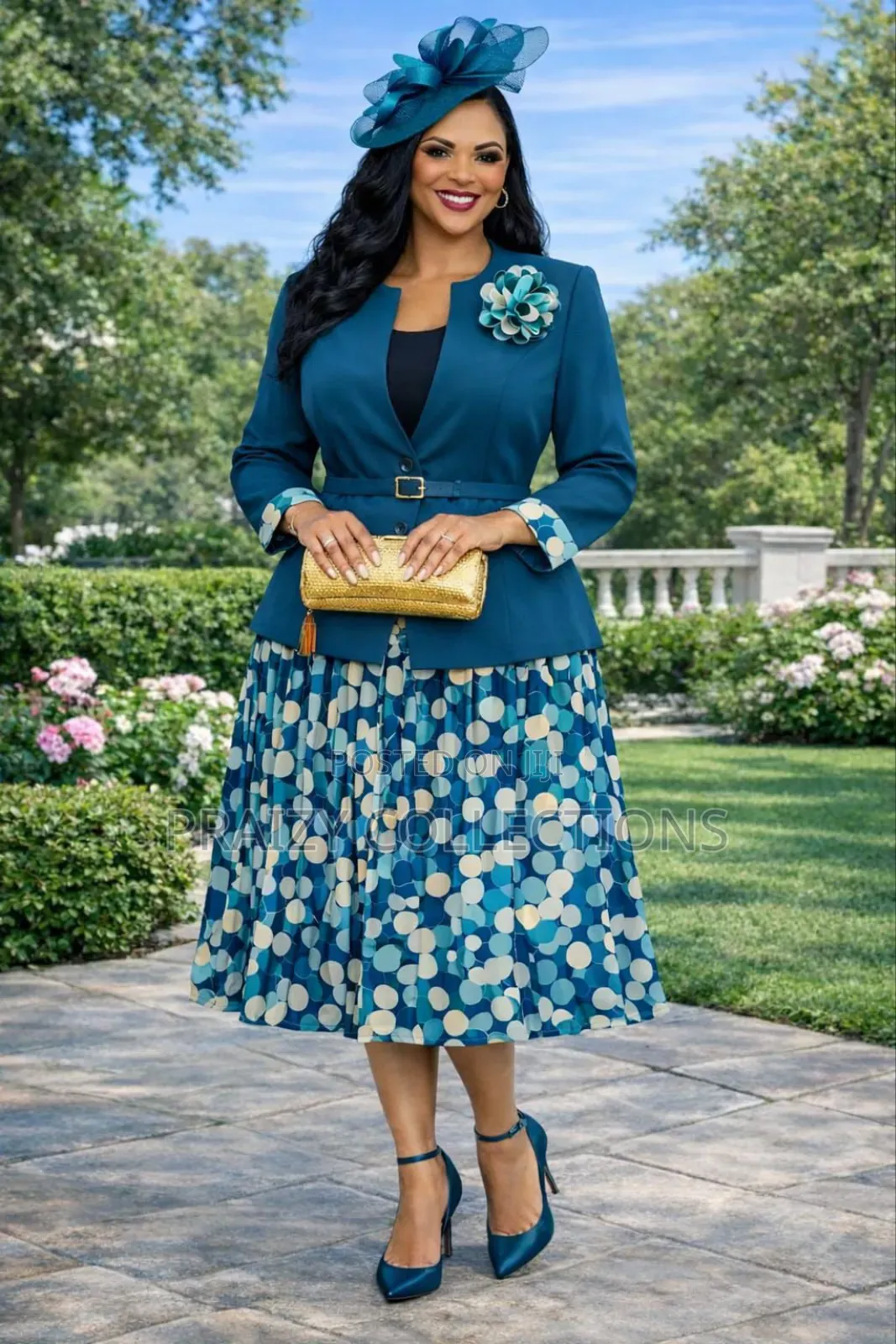 Classy Two-Piece Dress Set (Dress N Coat)