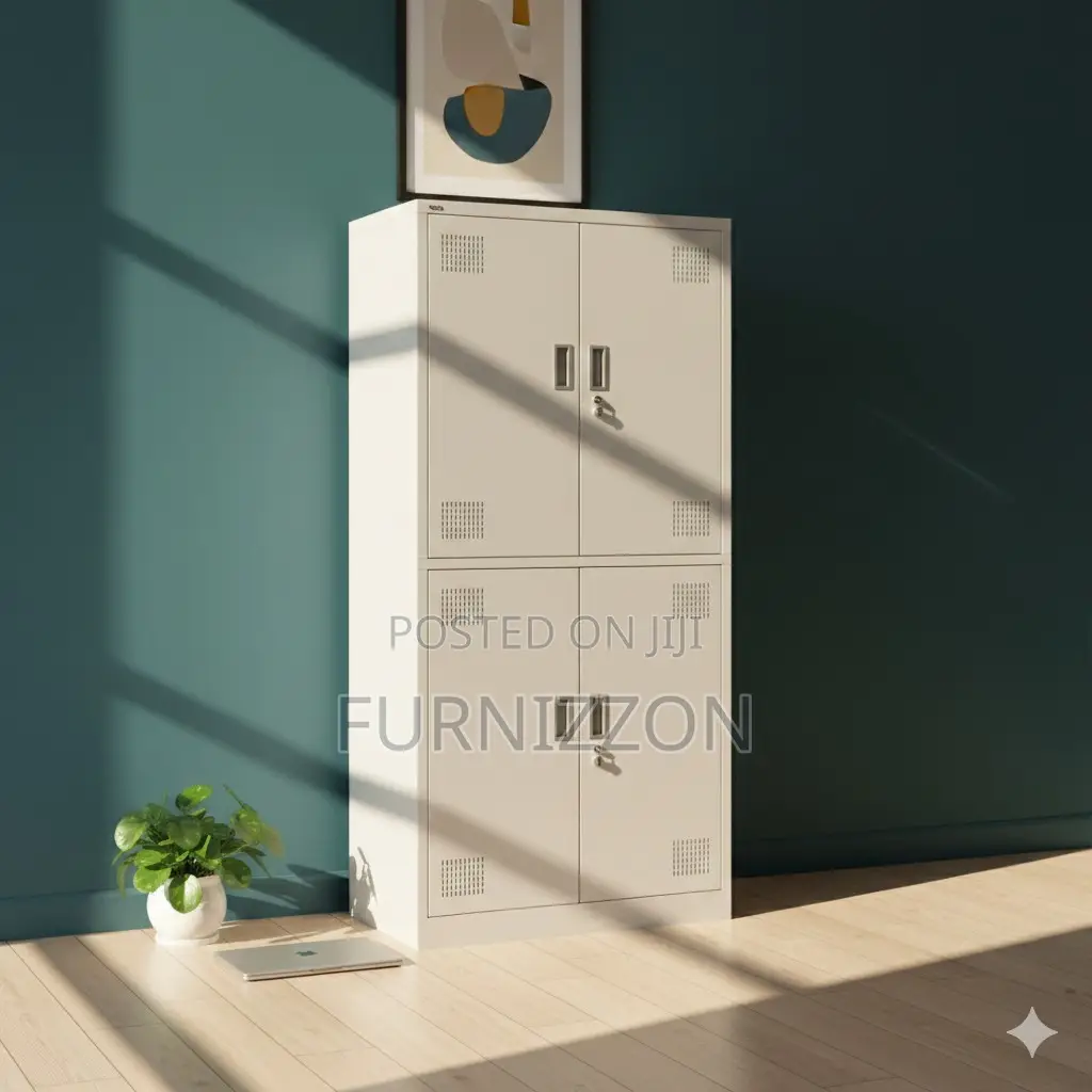 Modern Iron Locker Glass Cabinet