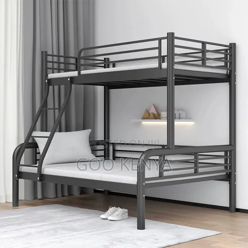 Home Bed; Modern Bedroom Metal Double Layer Bed