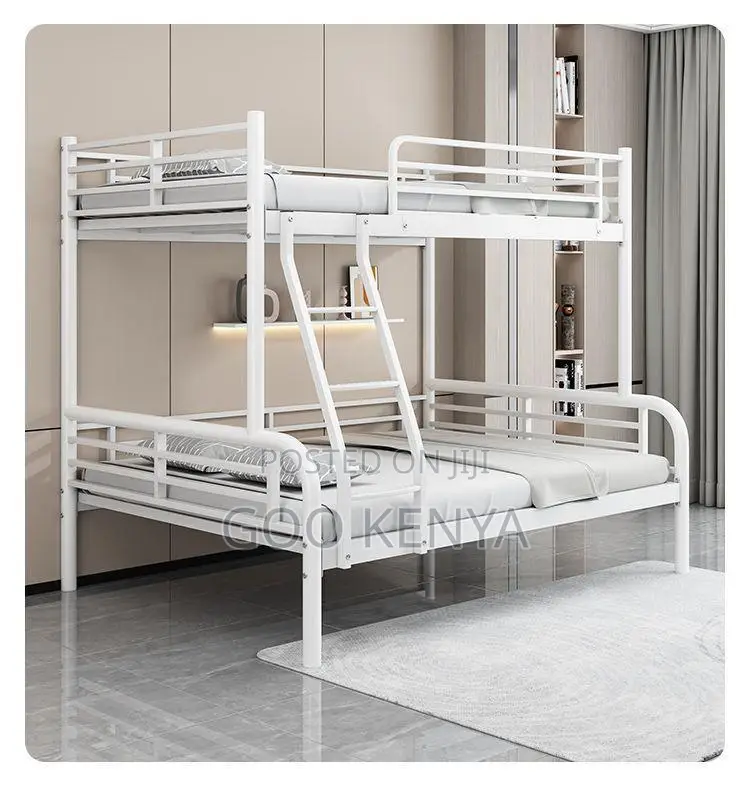 Home Bed; Modern Bedroom Metal Double Layer Bed