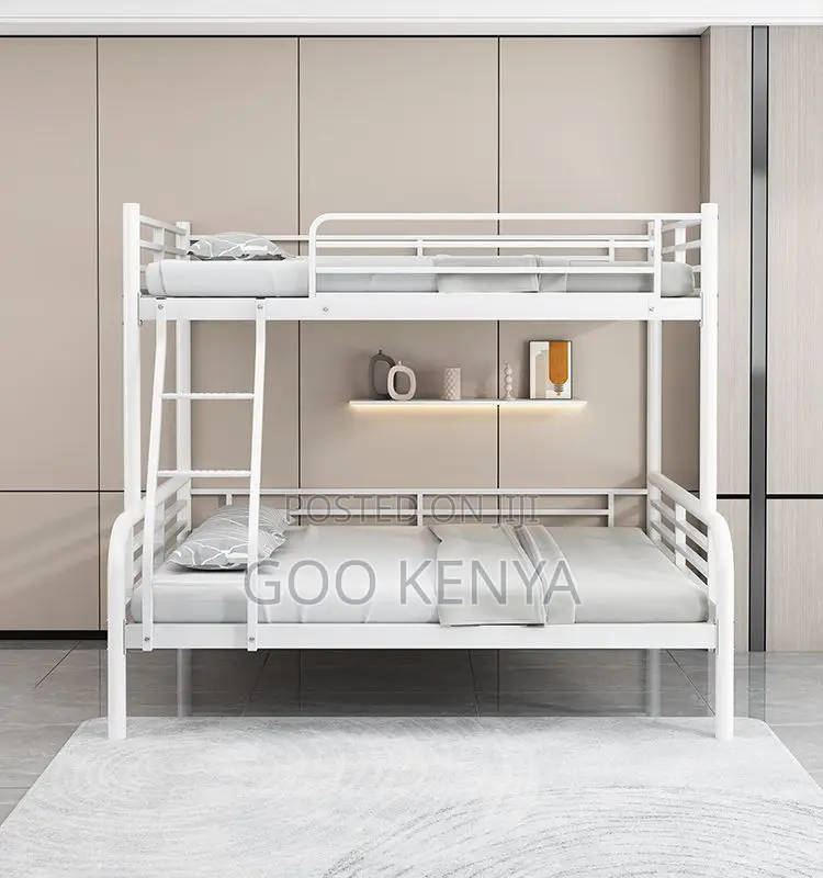 Home Bed; Modern Bedroom Metal Double Layer Bed