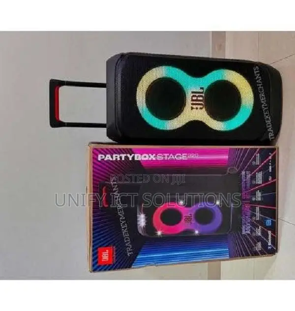 JBL Partybox Stage 320 Bluetooth Party Speaker With Handle-Black