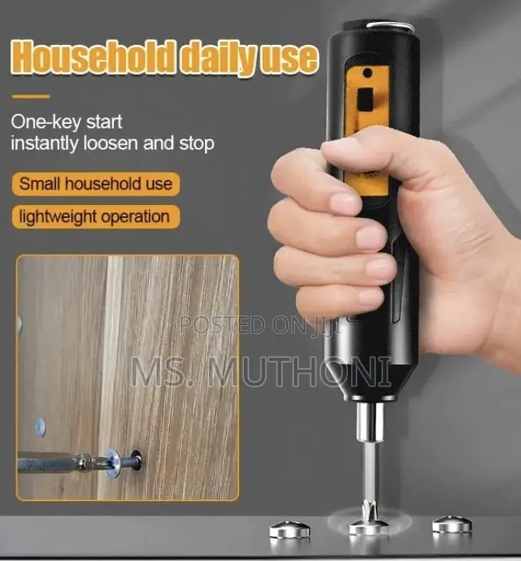 Portable, Rechargeable Electric Screwdriver