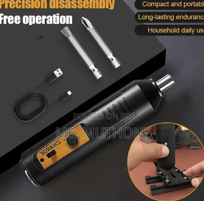 Portable, Rechargeable Electric Screwdriver