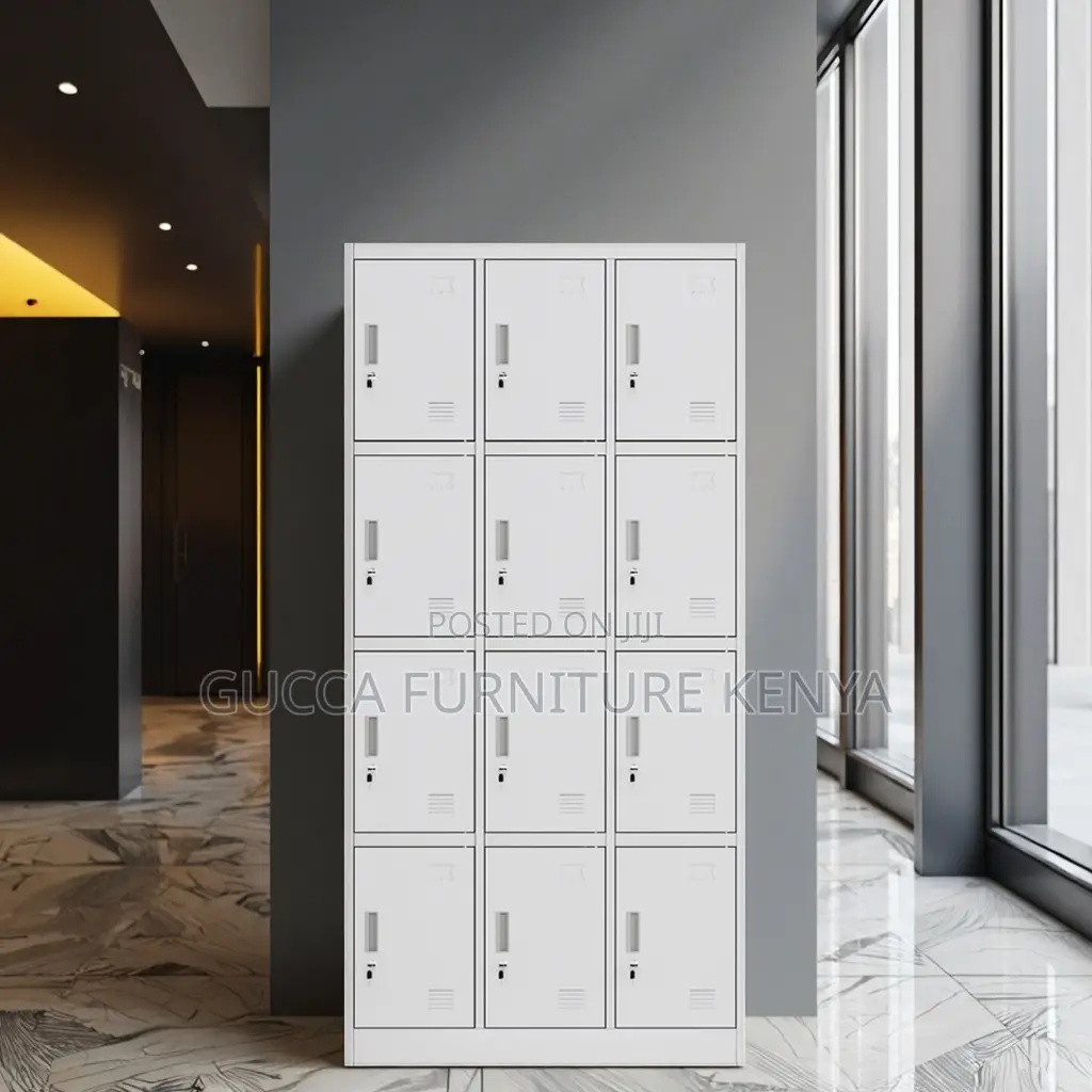 12-locker Metallic Gym Storage Cabinet