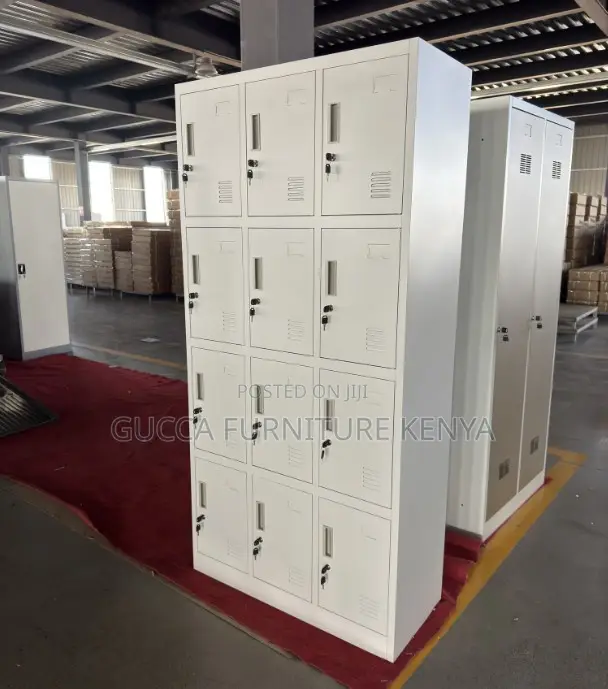 12-locker Metallic Gym Storage Cabinet