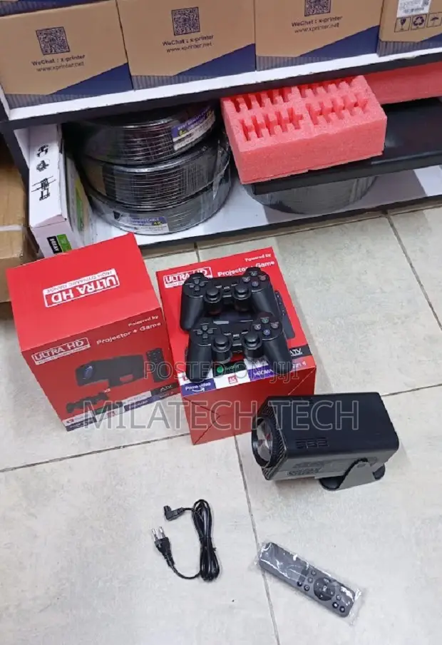 Ultra Hd Smart Android Projector With Gaming Mode Dual Gamepads Apps