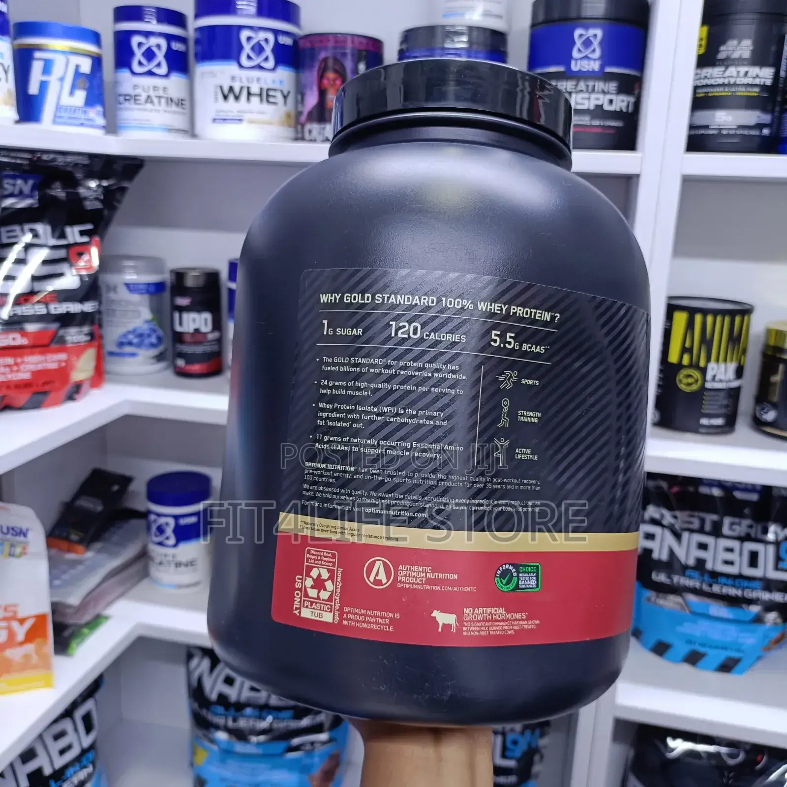 Gold Standard Whey Protein – Supplement for Men Women (5lbs)