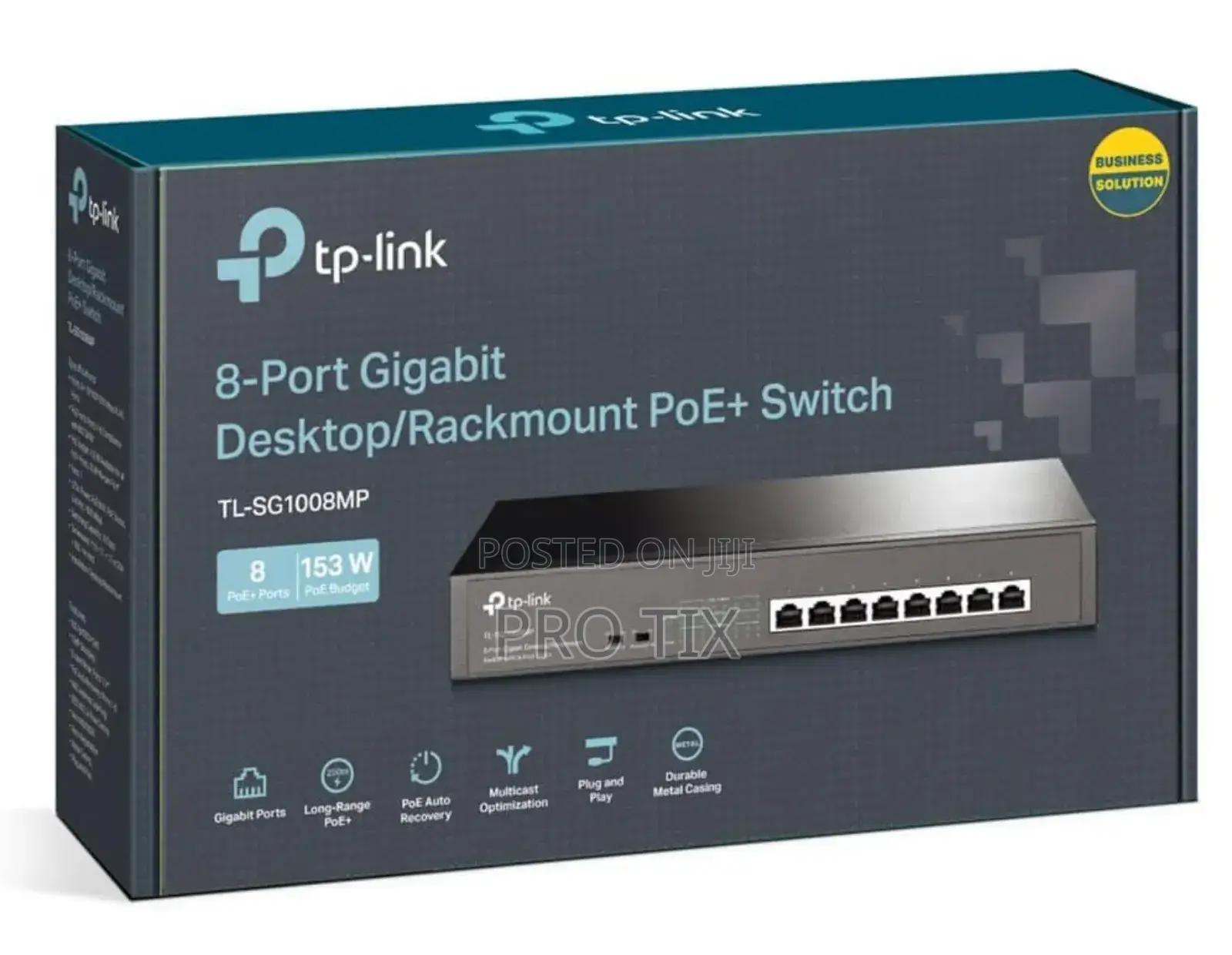 Tp-Link 8-Port Gigabit Smart Poe+ Switch With 2 SFP Slots - Tl-Sg2210p