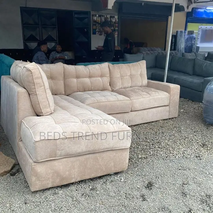 Upholstered Classic 6 Seater L Seat