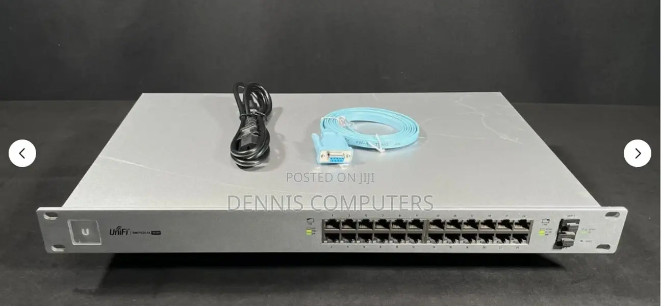 Ubiquiti Unifi 24-Port Switch (Usw-24-Poe), (16) Gbe Poe+ Rj45 Ports,