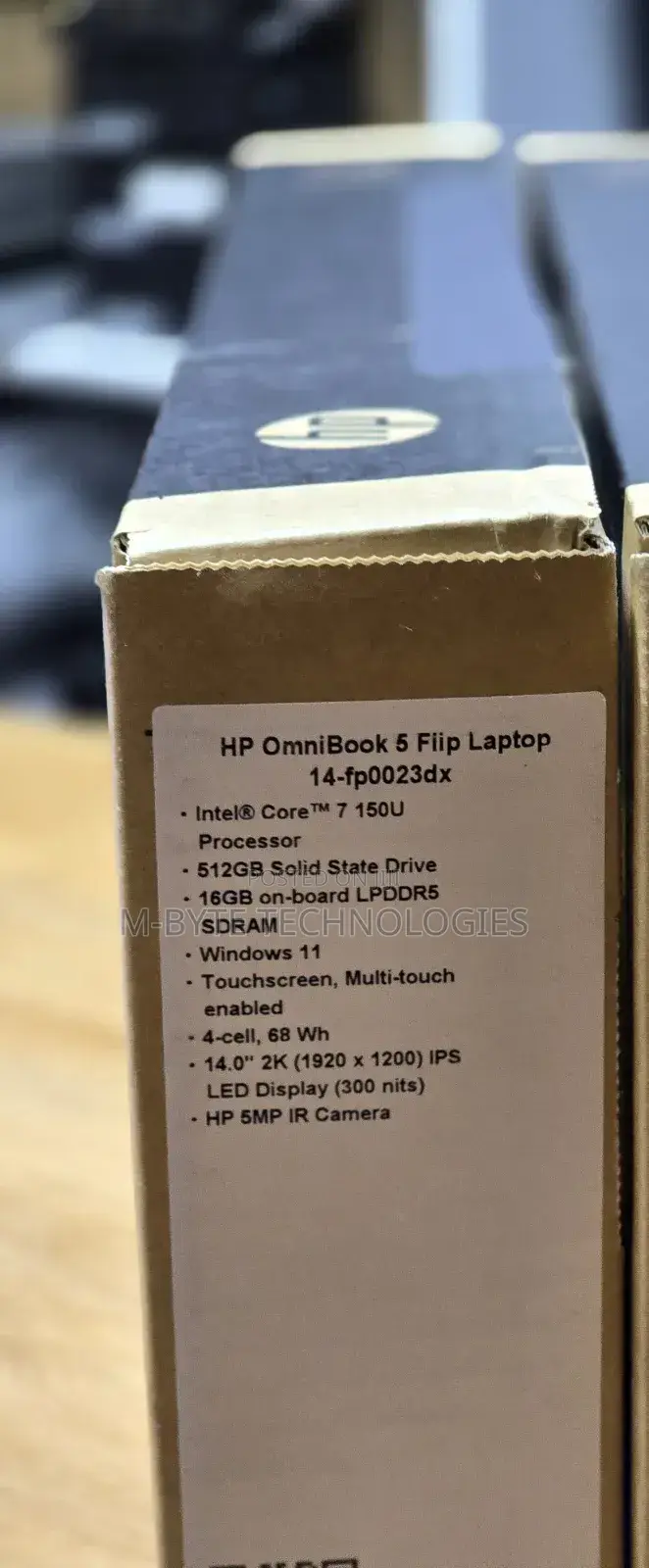 New Laptop HP OmniBook 5 Flip 14-fp0023dx 16GB Intel Core i7 SSD 512GB