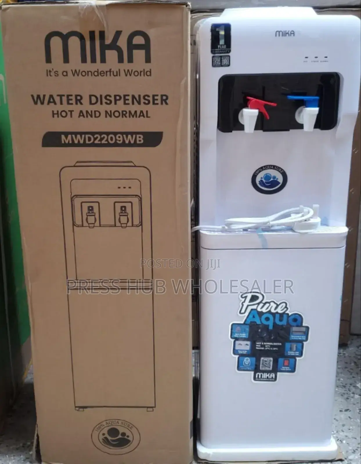 Mika Free Standing Hot and Normal Water Dispenser