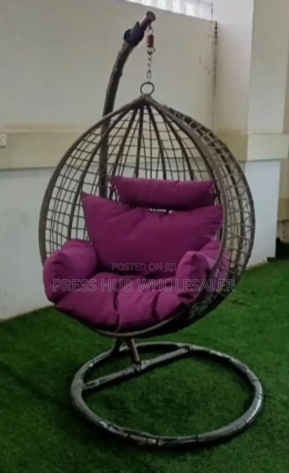 Outdoor Hanging Egg Chairs,* 