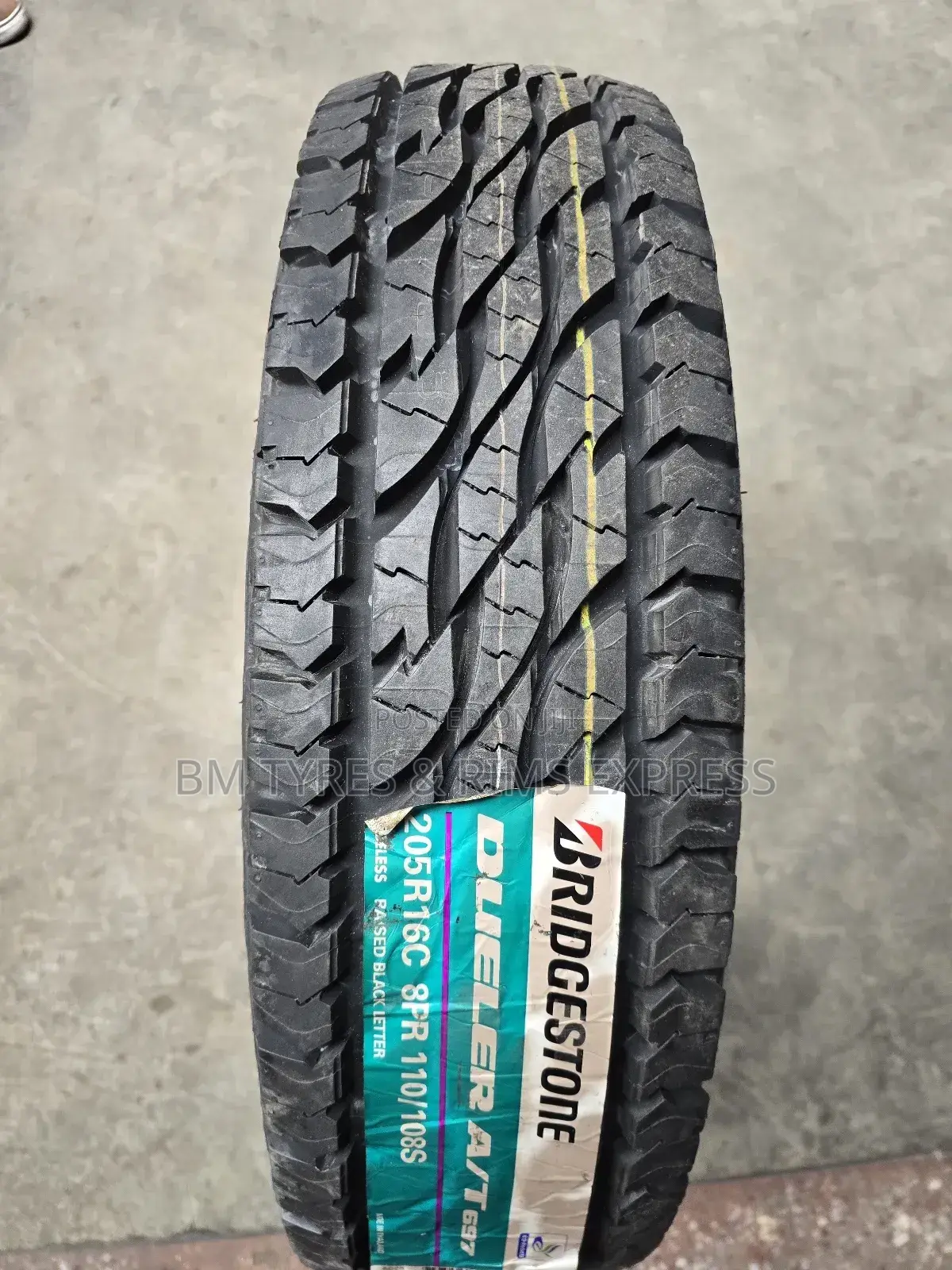 205 R16 Bridgestone Tyres (All Terrein) Commercial.