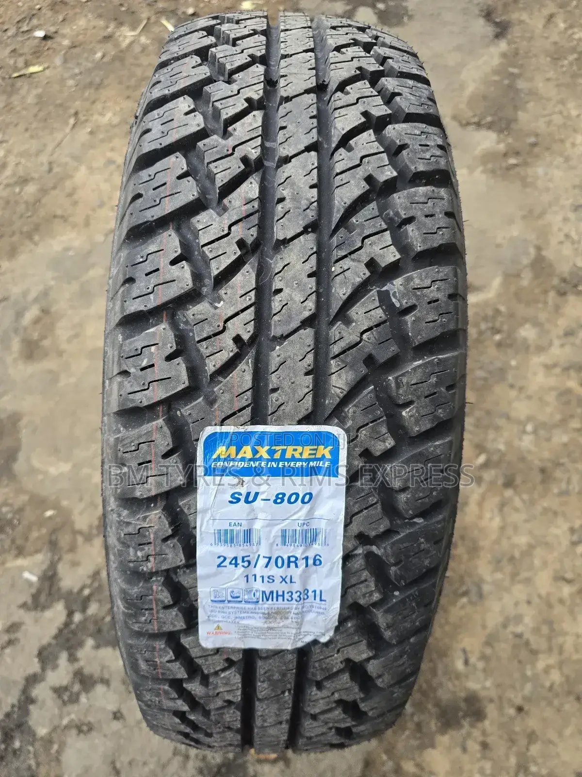 245 /70 R16 Maxtrek Tyres (All Terrein) Commercial.