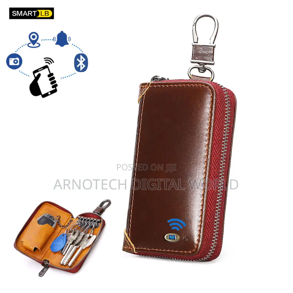 Anti-Lost Leather Key Case, With Alarm, Bluetooth Phone GPS Position